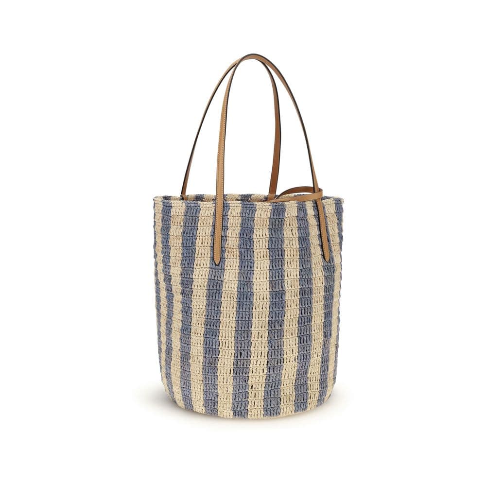 Valentino Garavani Multicolor Raffia Backet Bag - 3