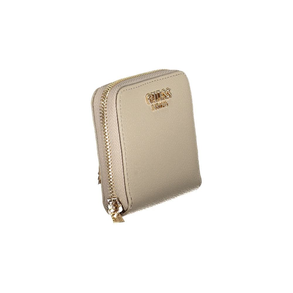 Guess Jeans Beige Polyurethane Women Wallet - 3