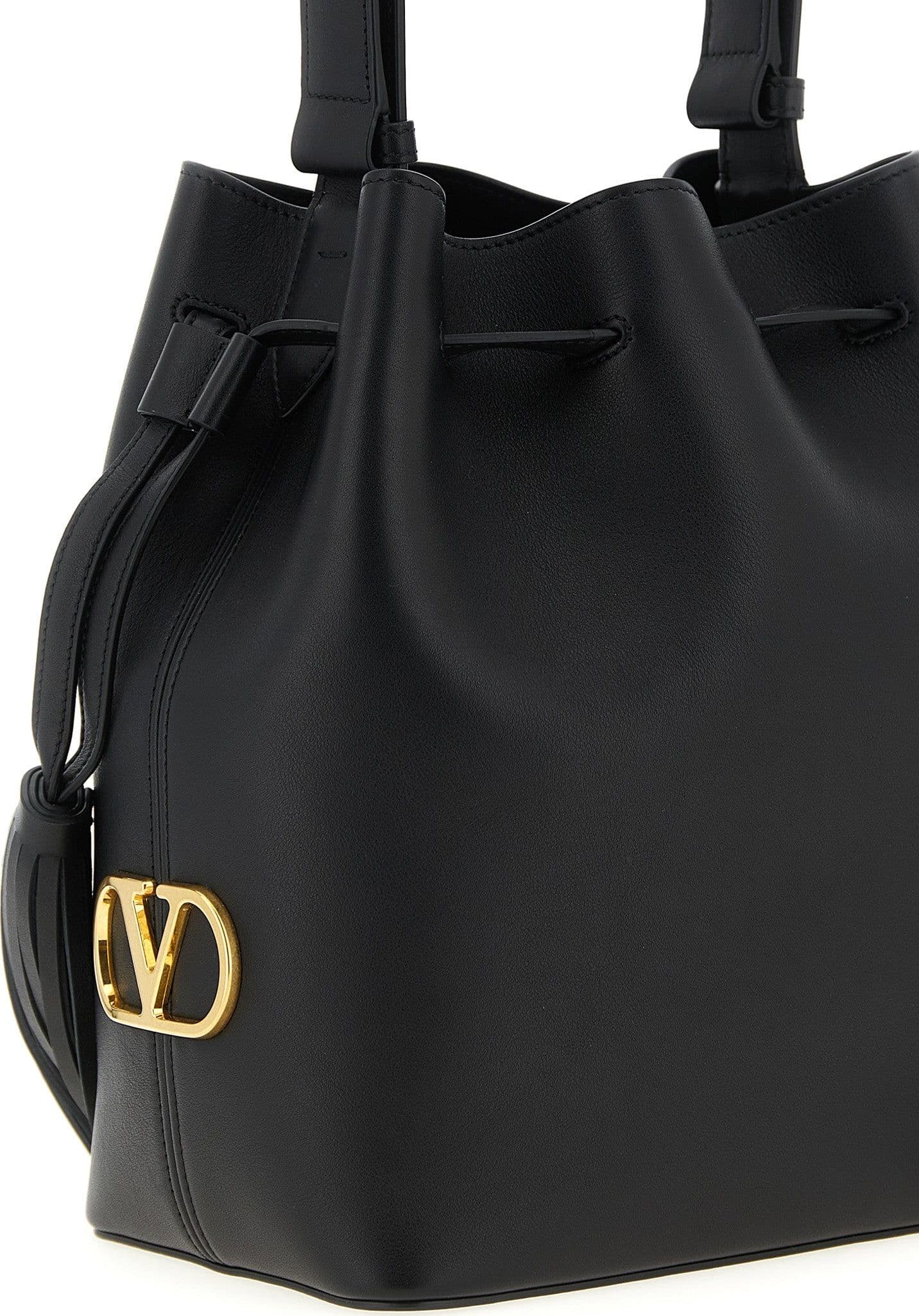 Valentino Garavani Black Calfskin Shoulder Bag - 3
