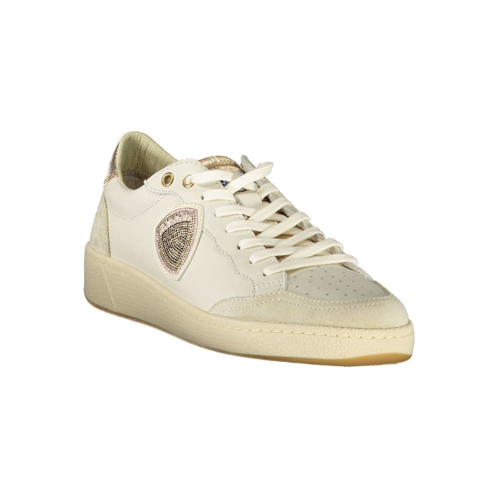 Blauer White Leather Women Sneaker - 2