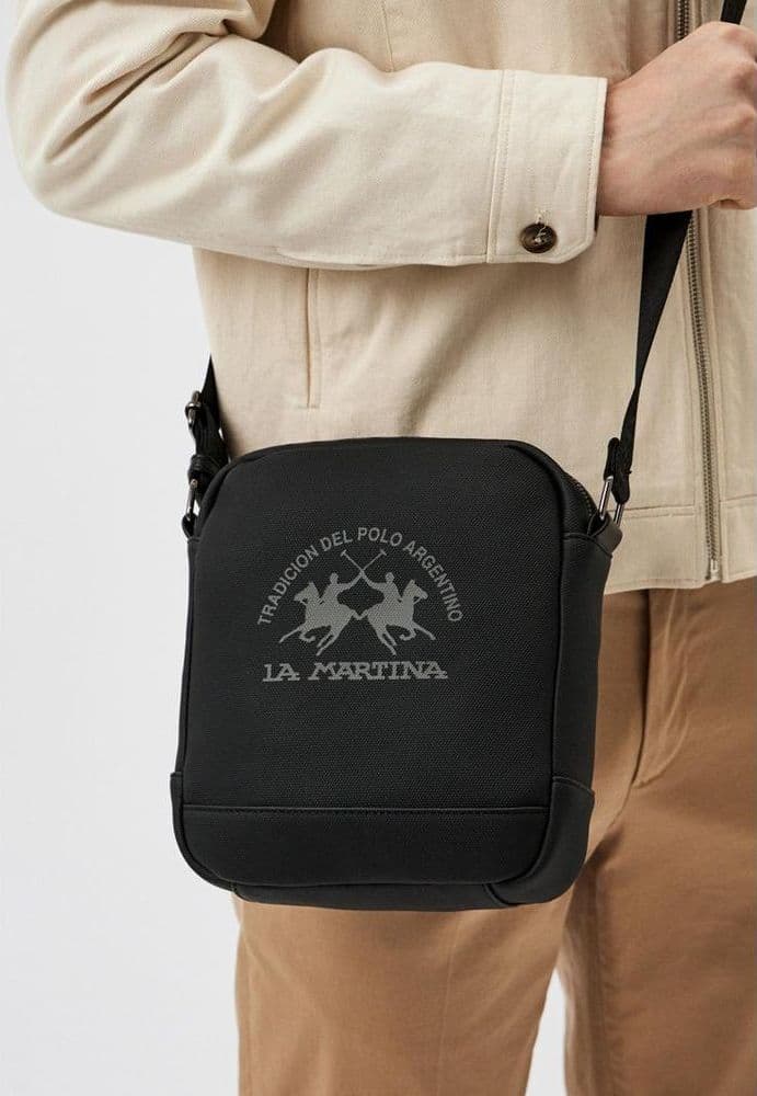 La Martina Black Polyethylene Crossbody Bag - 3