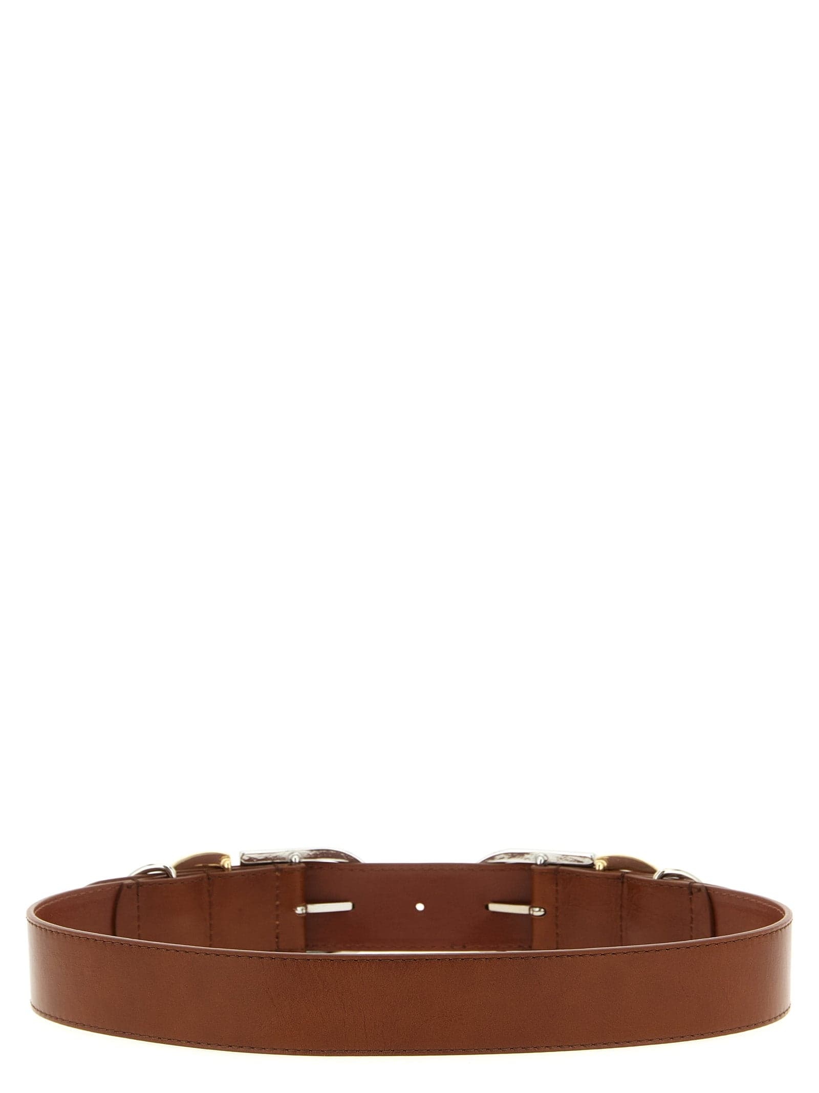 PINKO Brown Lamb Leather Regular Belt - 2
