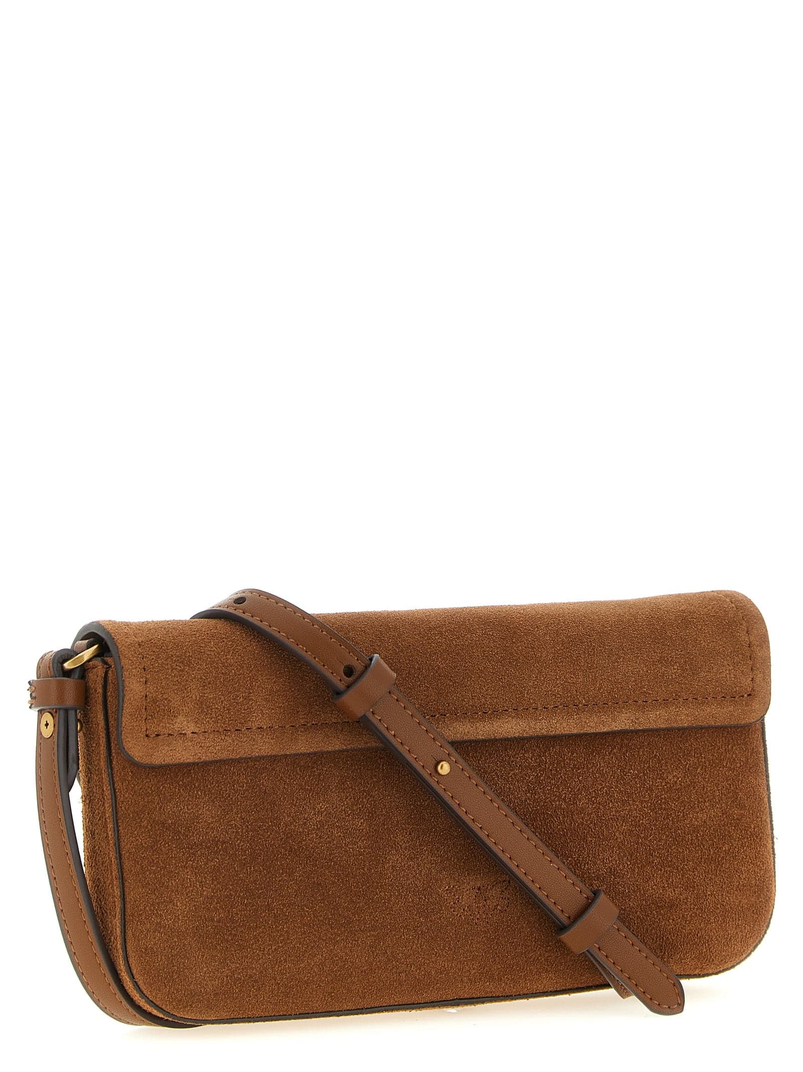 PINKO Brown Cowhide Shoulder Bag - 2