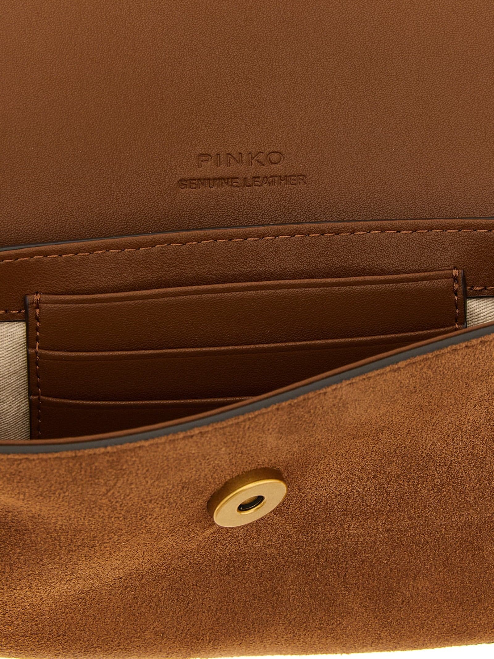 PINKO Brown Cowhide Shoulder Bag - 4