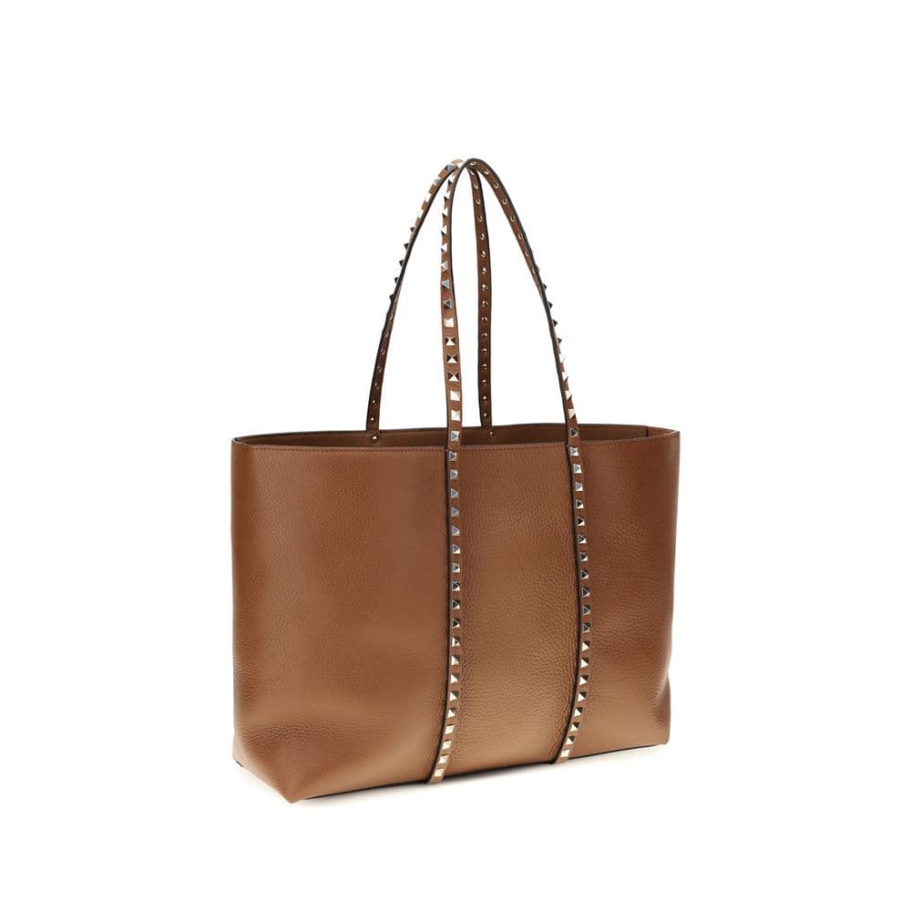 Valentino Garavani Brown Calf Leather Bos Taurus Shoulder Bag - 2
