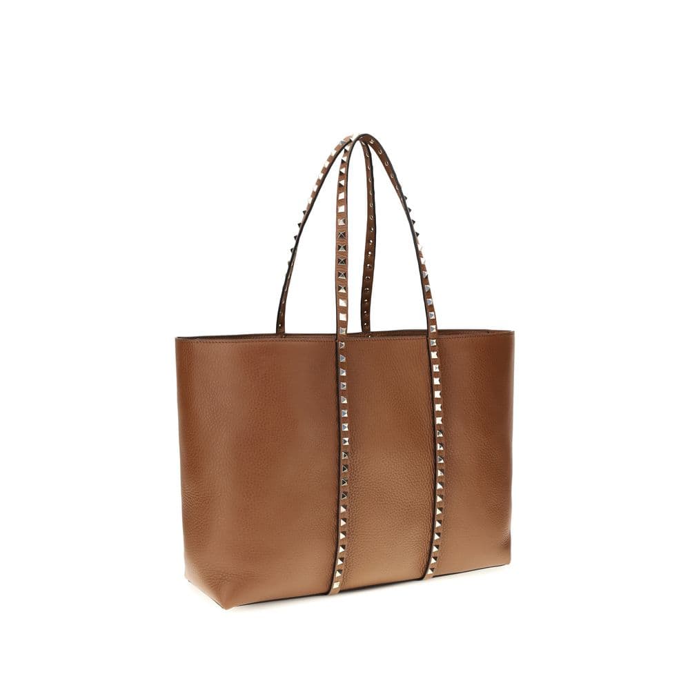Valentino Garavani Brown Calf Leather Bos Taurus Shoulder Bag - 3