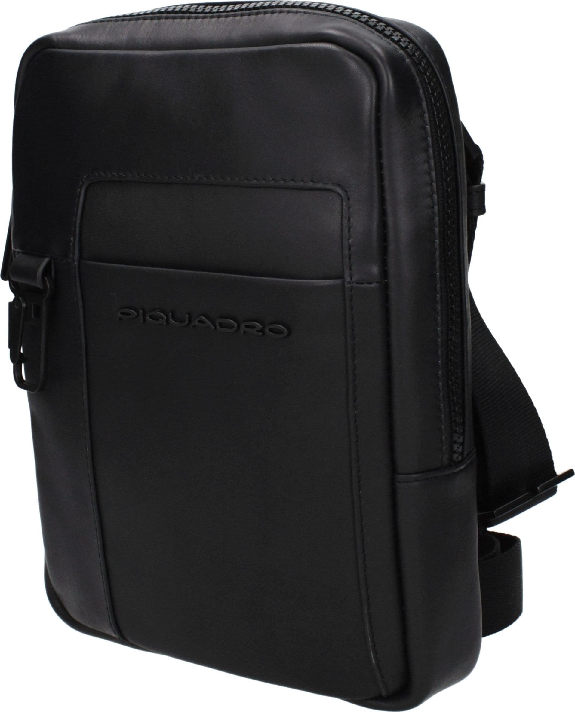 Piquadro Black Leather Crossbody Bag - 2