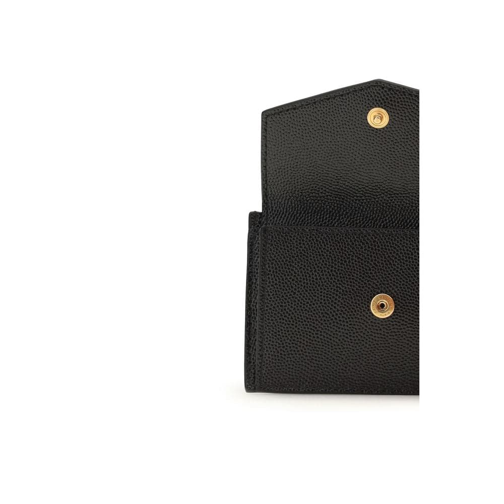 Saint Laurent Black Calf Leather Bos Taurus Wallet - 3