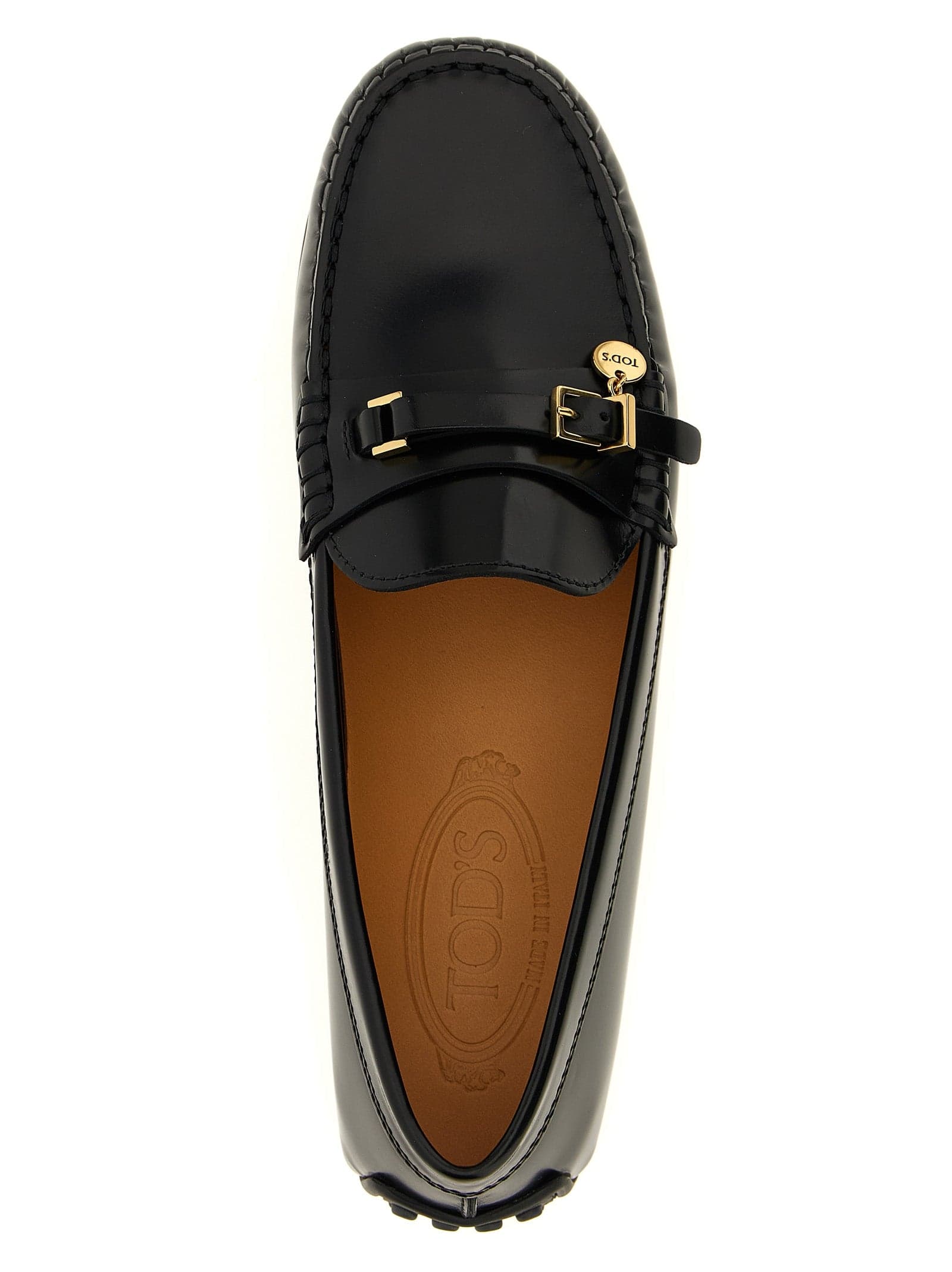Tod's Black Calfskin Slip-On Loafers - 4