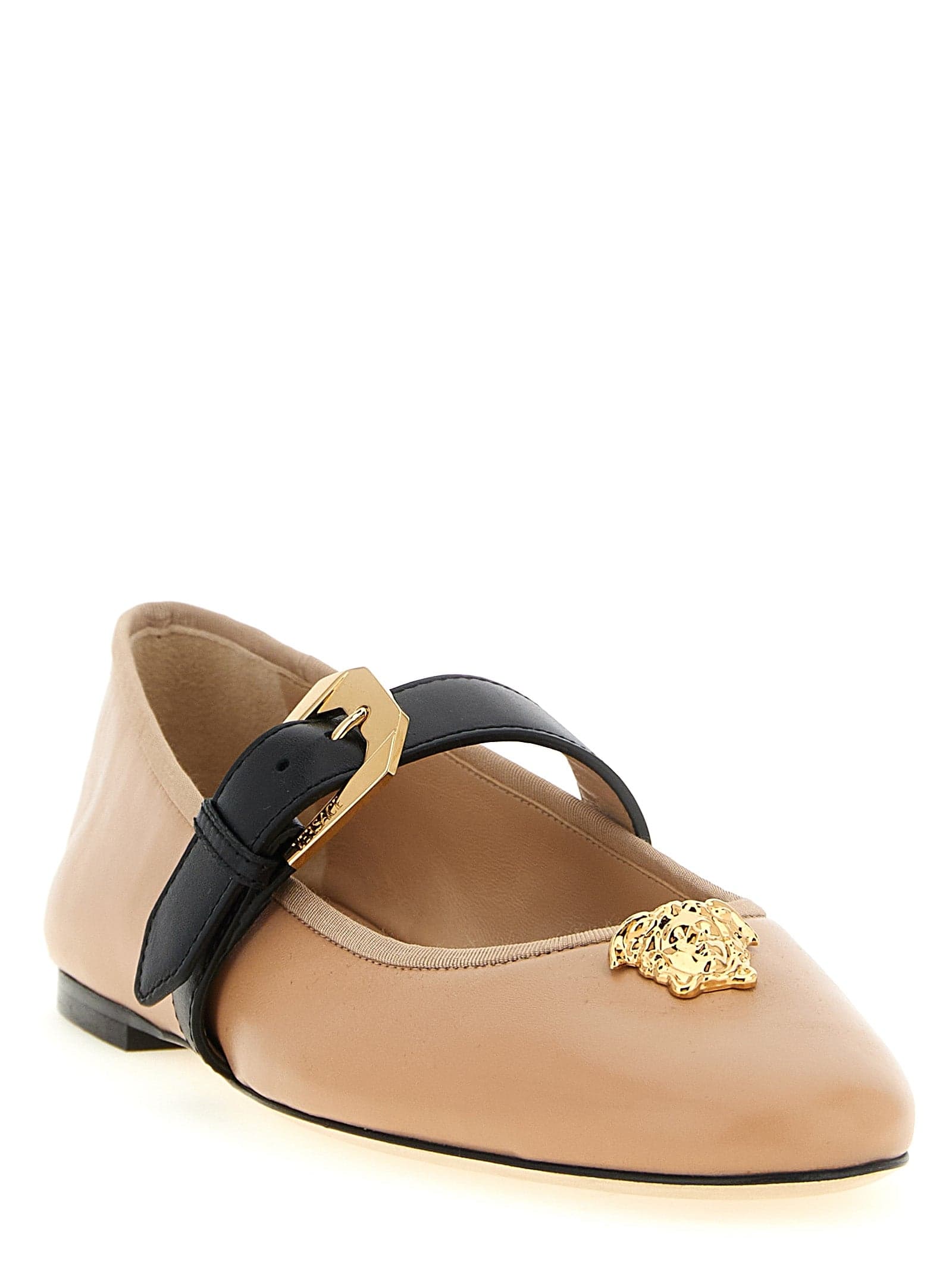 Versace Multicolor Lamb Leather Ballet Flats - 2