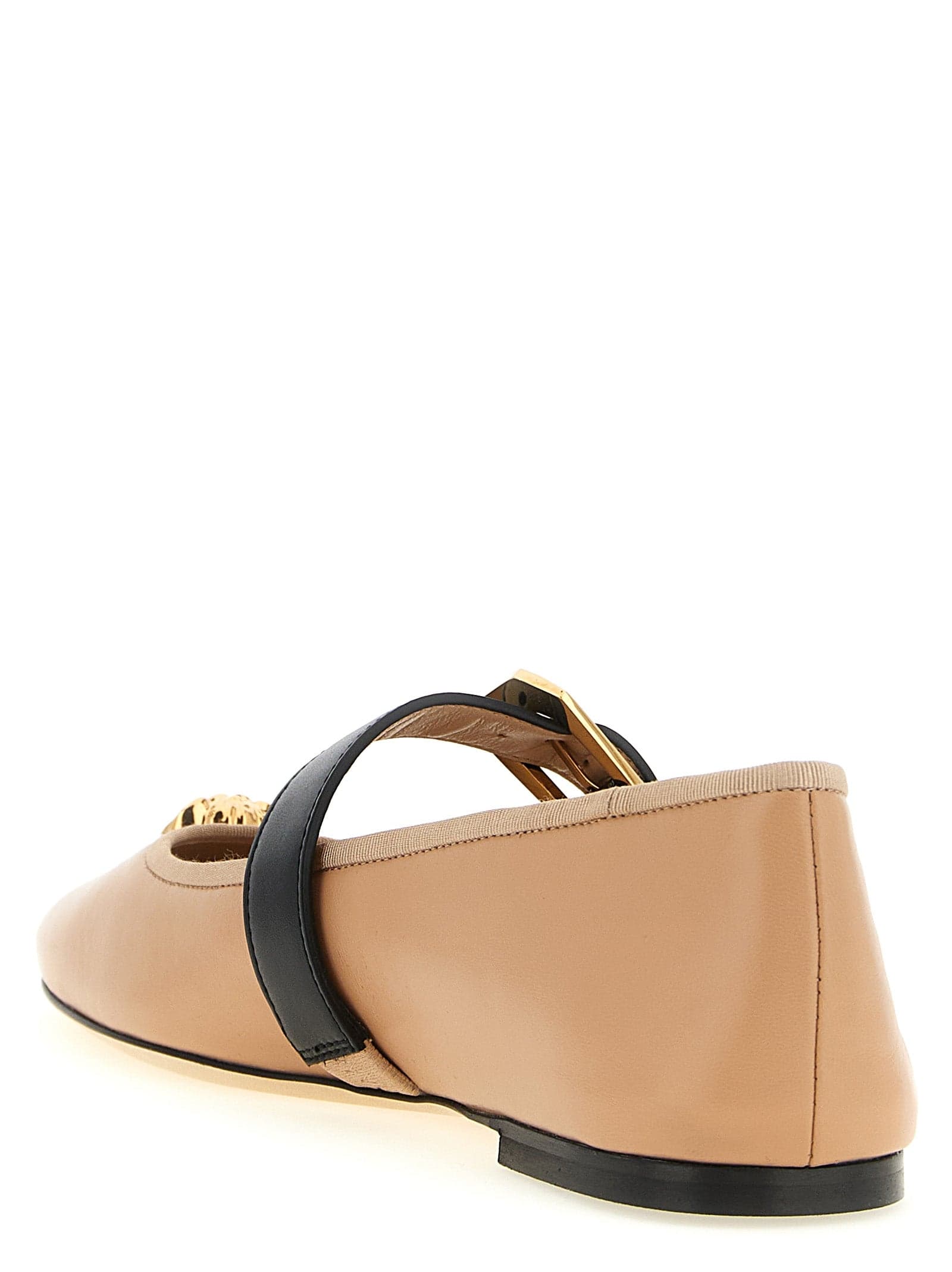 Versace Multicolor Lamb Leather Ballet Flats - 3