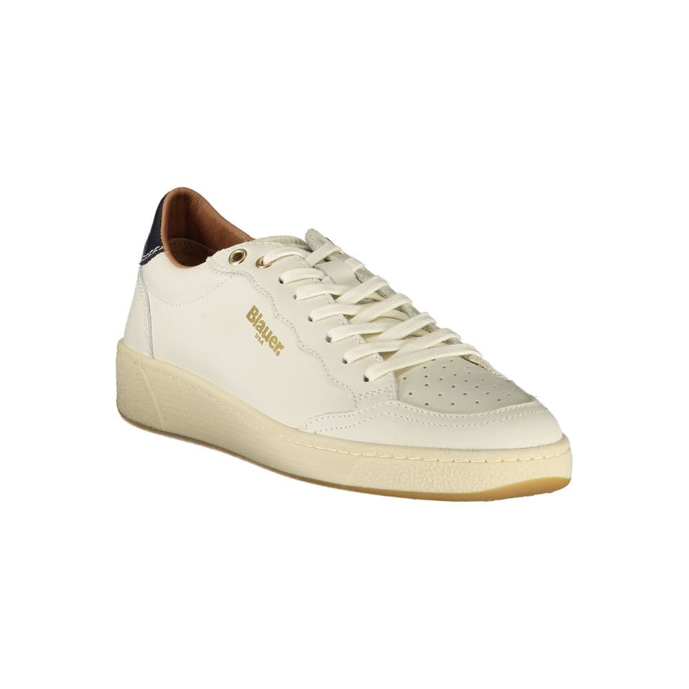 Blauer White Leather Women Sneaker - 2