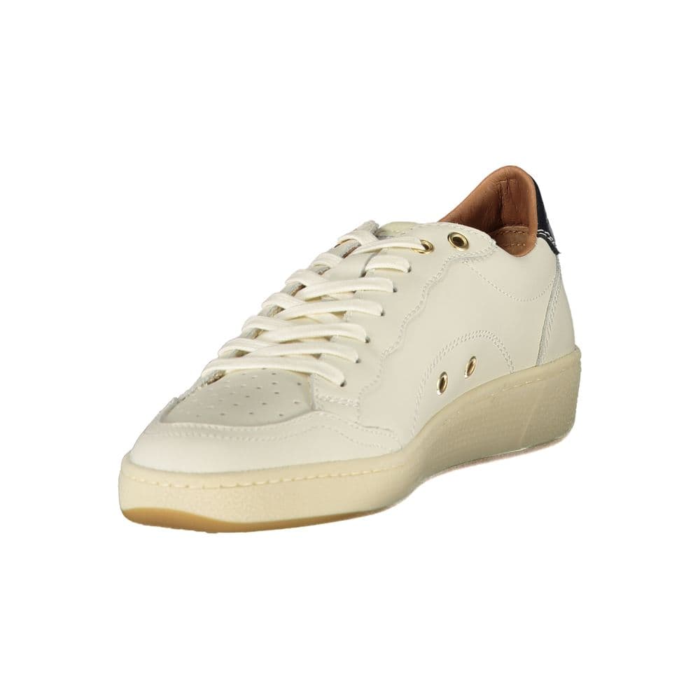 Blauer White Leather Women Sneaker - 3