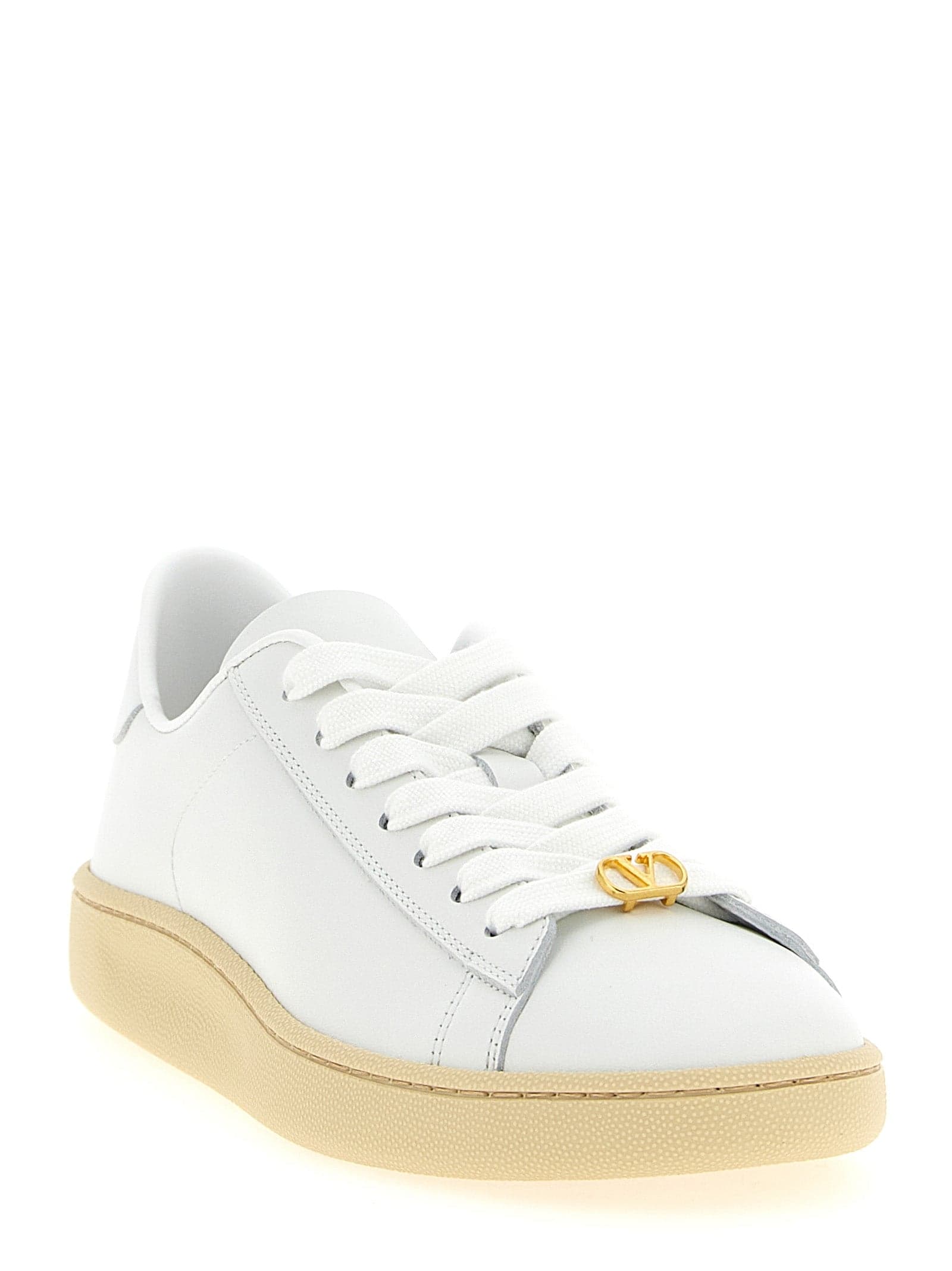 Valentino Garavani White Calfskin Sneakers - 2