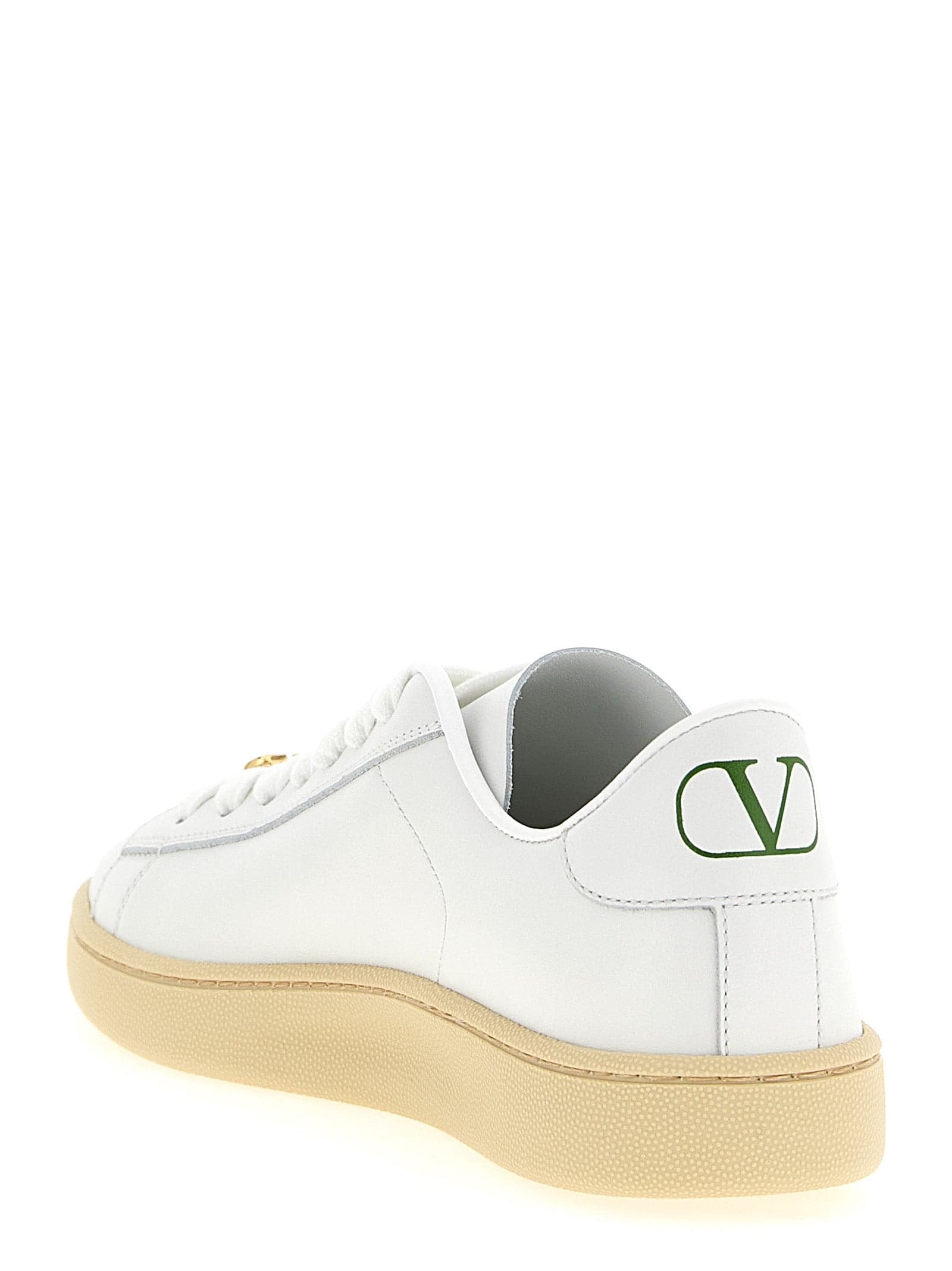 Valentino Garavani White Calfskin Sneakers - 3