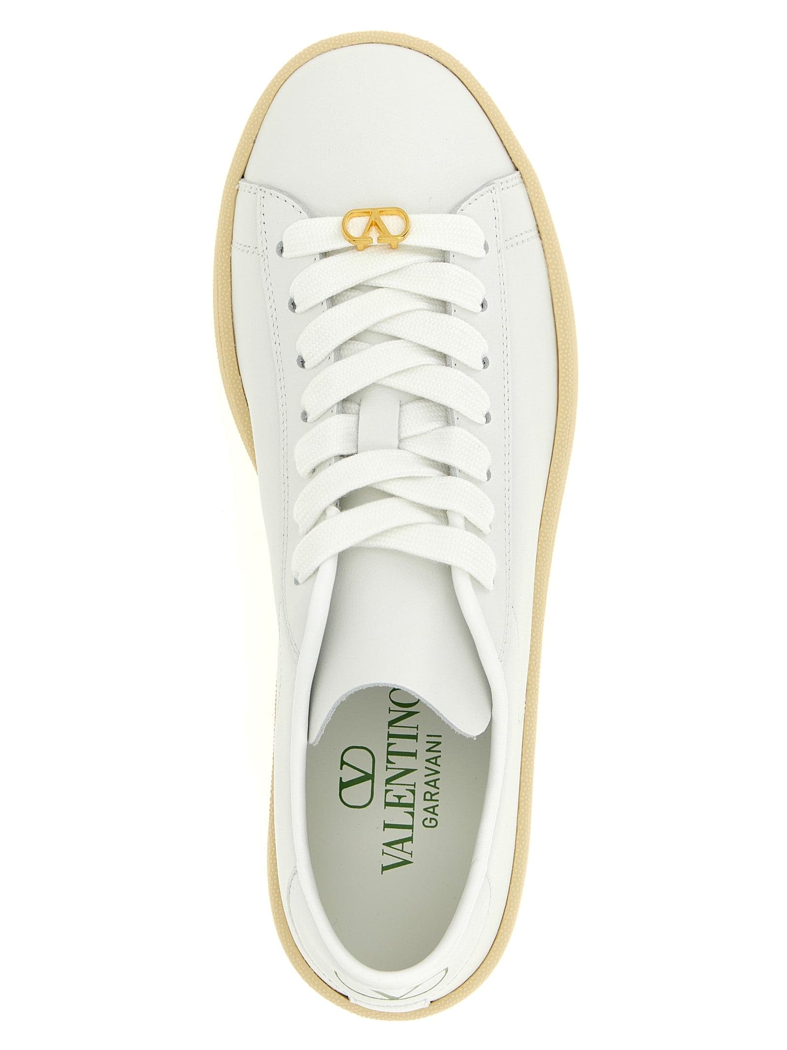 Valentino Garavani White Calfskin Sneakers - 4