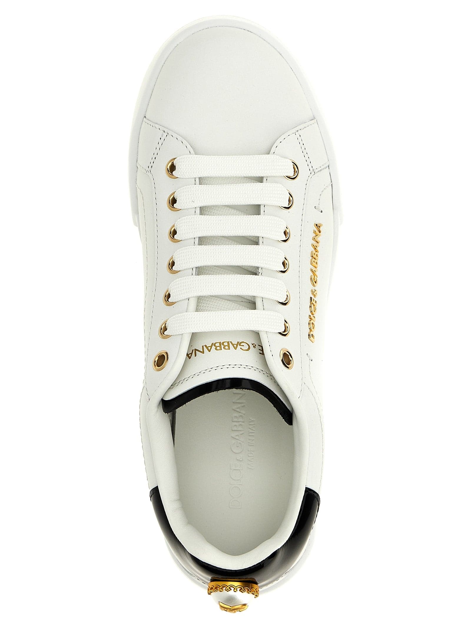 Dolce & Gabbana Bicolor Calfskin Low Top Sneakers - 4
