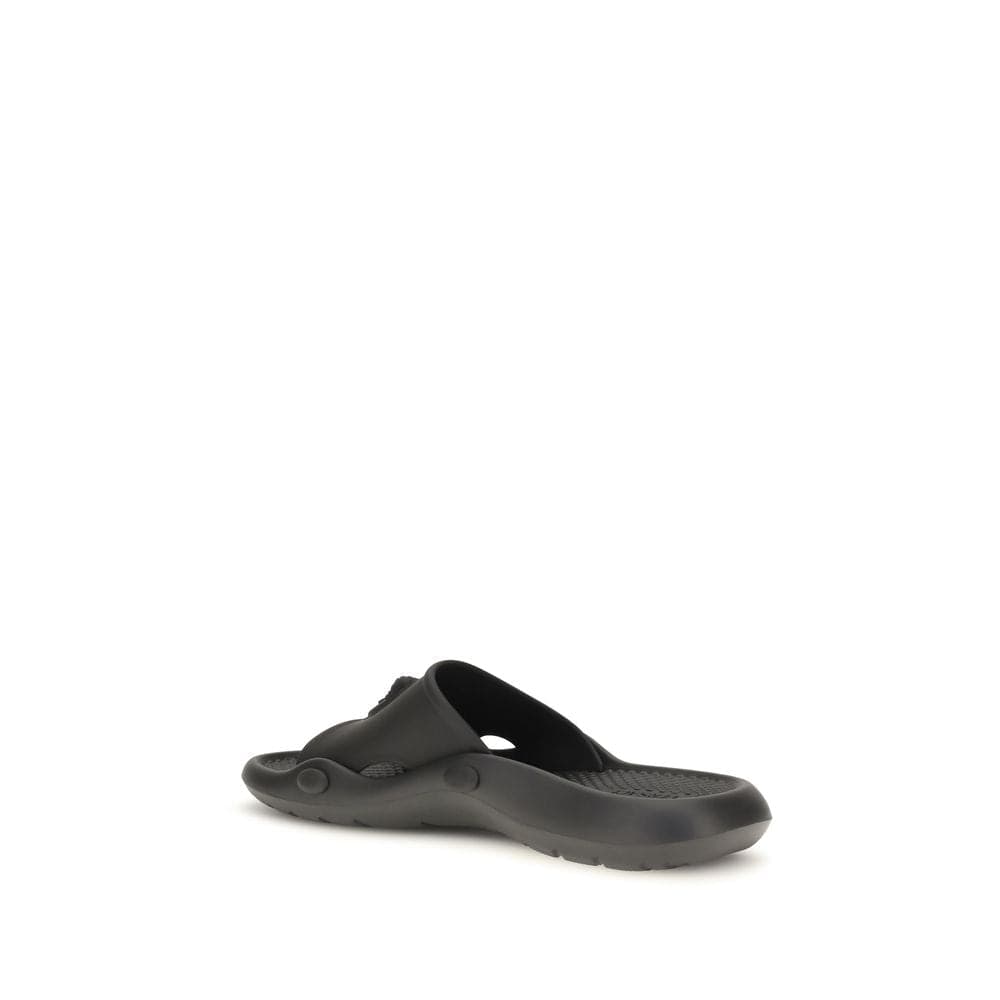 Versace Black Rubber Sandals - 3