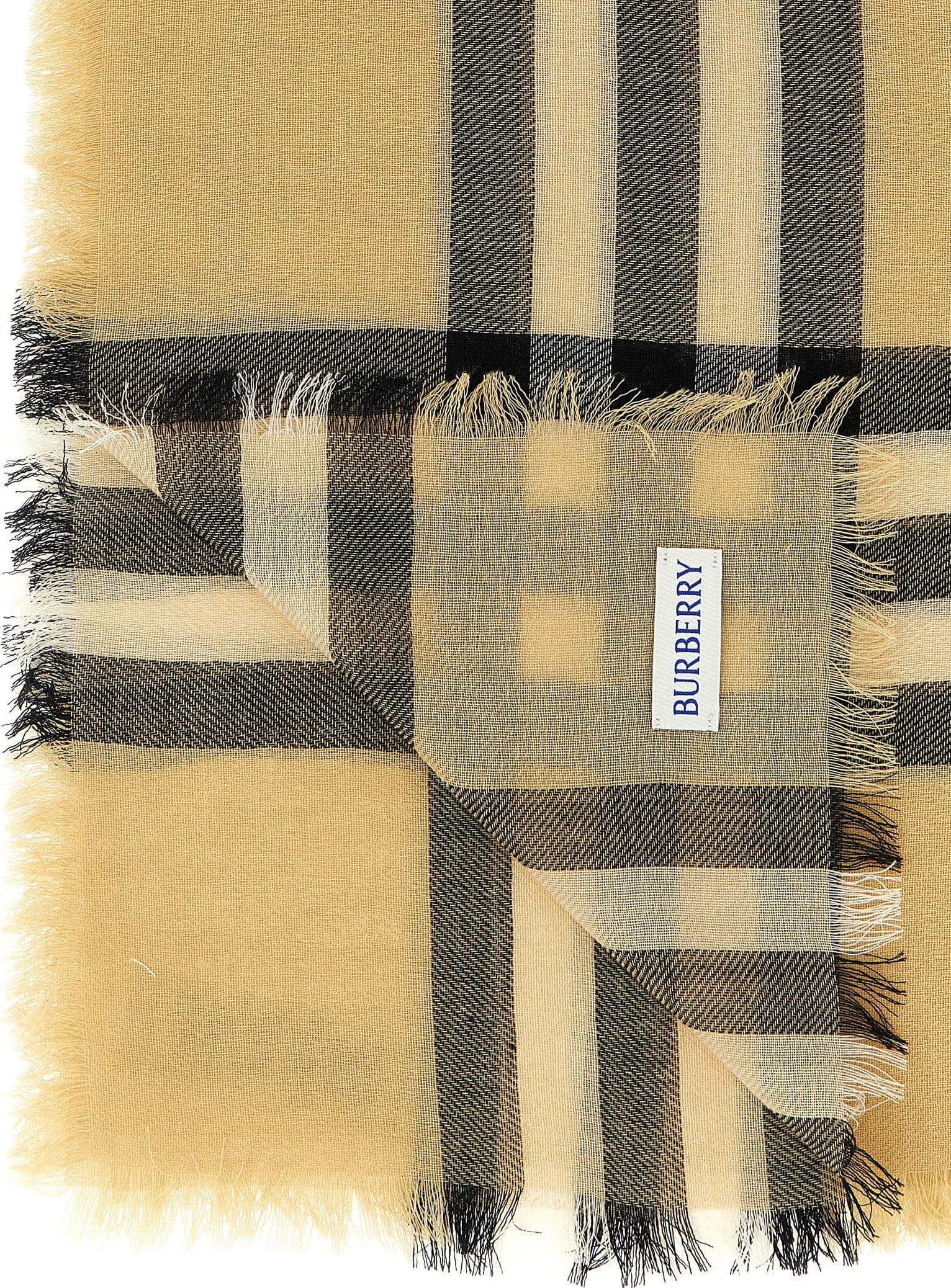 Burberry Beige Wool Scarf - 3