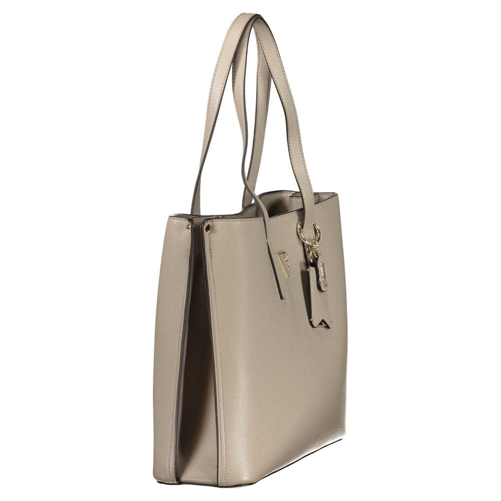 Guess Jeans Grigio Poliuretano Women's Handbag - 3