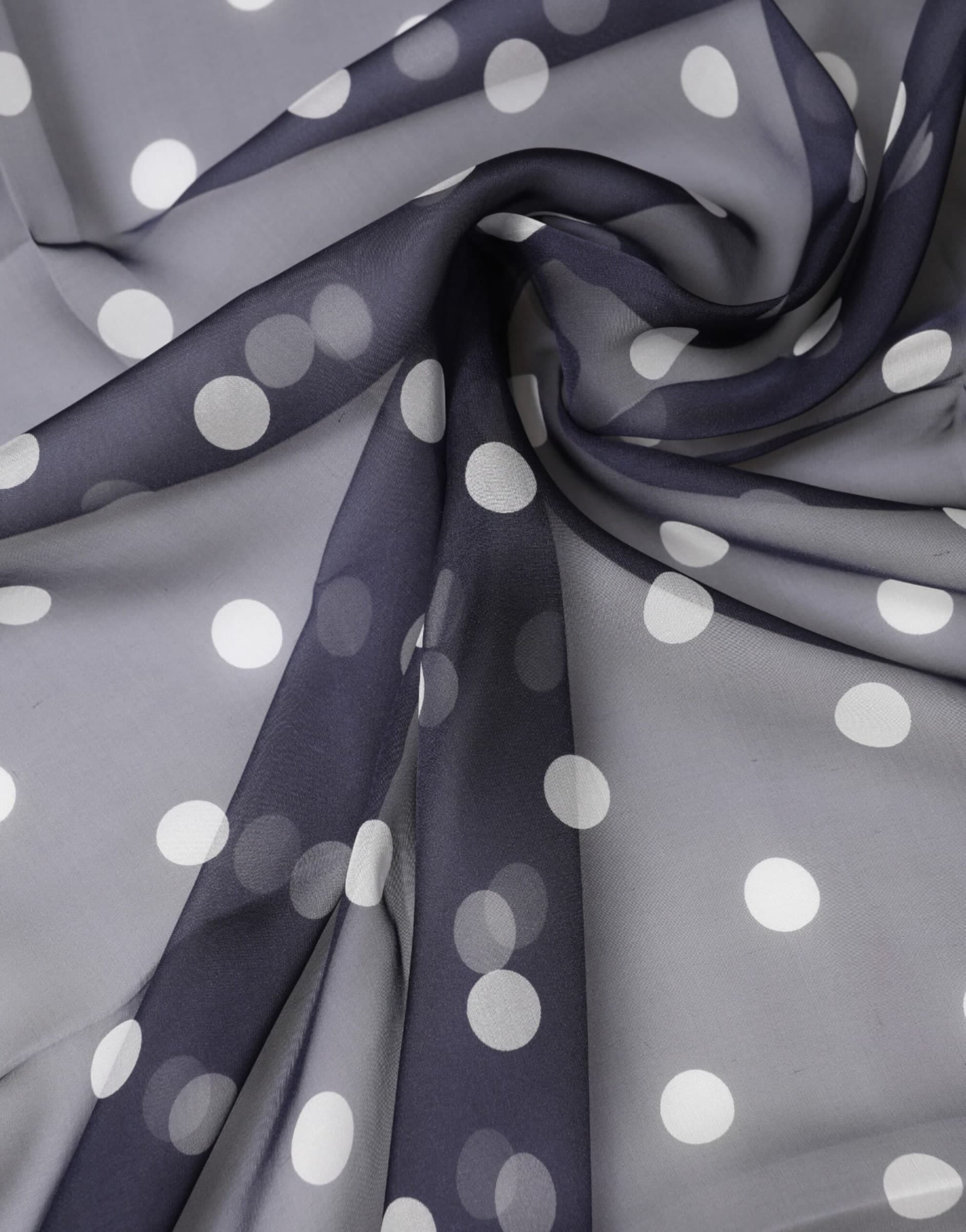 Dolce & Gabbana Blue Polka Dot Silk Neck Wrap Shawl 205cm x 132cm Scarf - 3