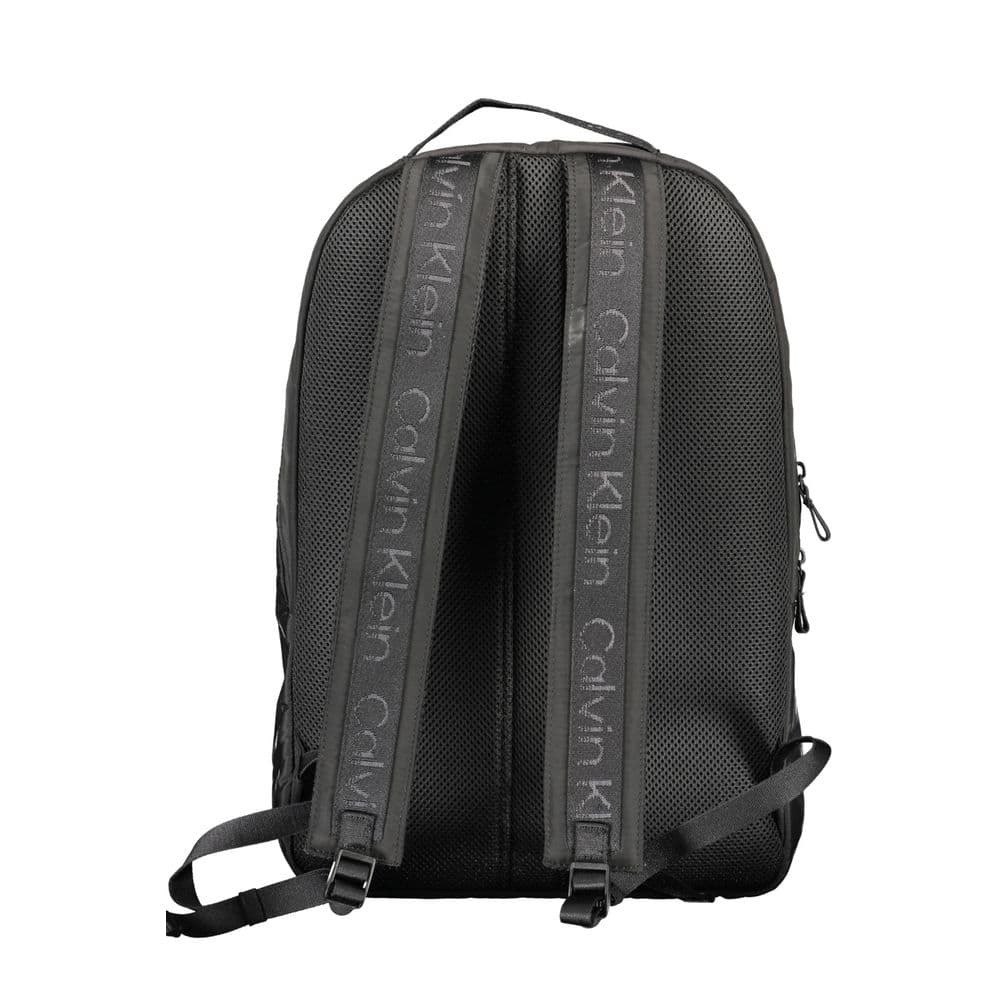 Calvin Klein Black Recycled Polyester Men Backpack - 2