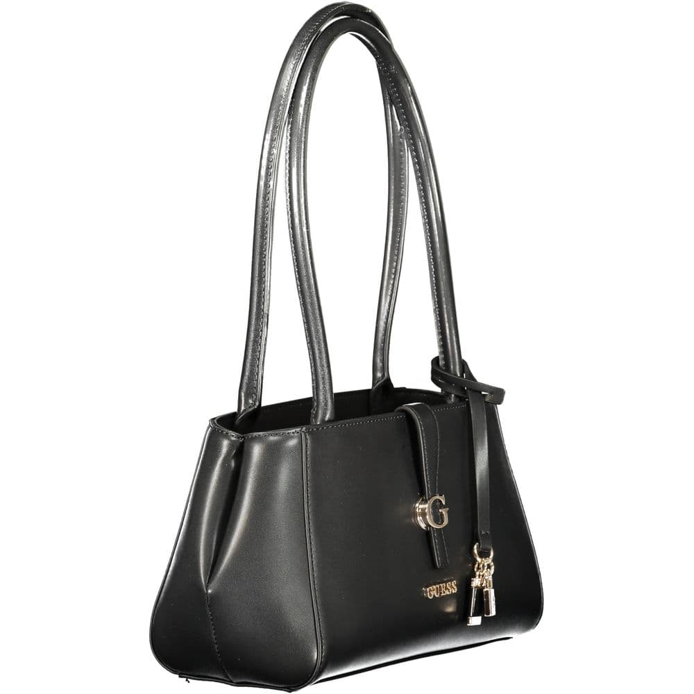 Guess Jeans Nero Poliuretano Donna Shoulder Bag - 3