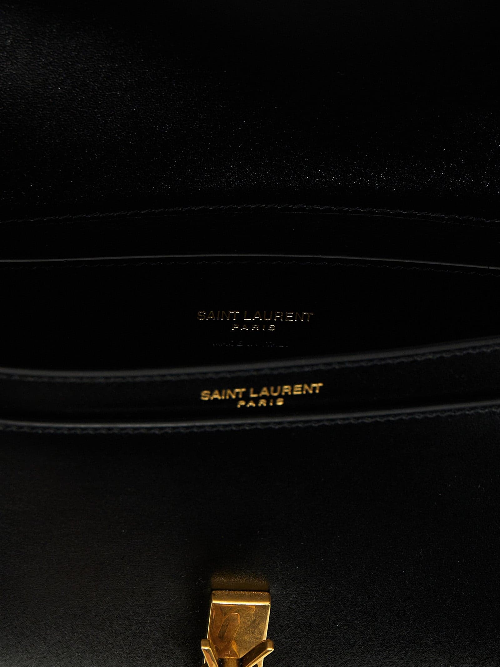 Saint Laurent Black Calfskin Shoulder Bag - 4