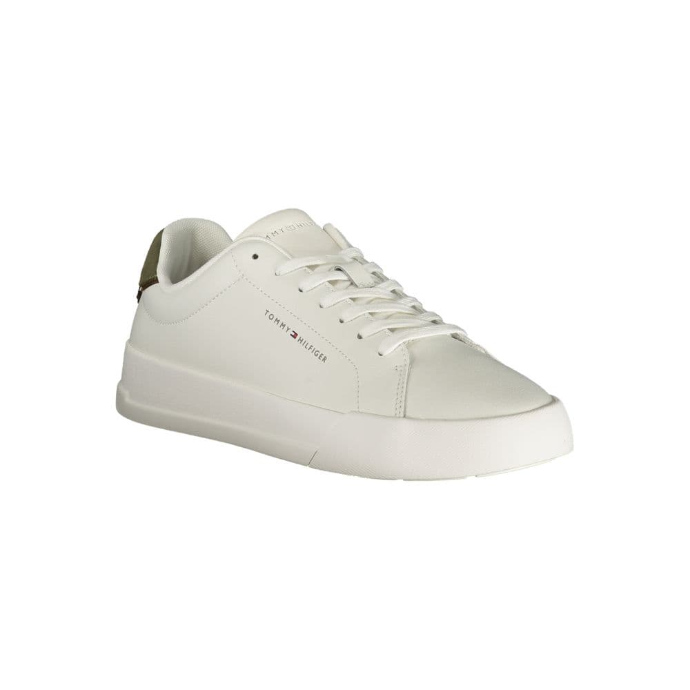 Tommy Hilfiger White Polyurethane Men Sneaker - 2