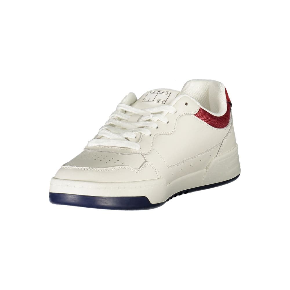 Tommy Hilfiger Bianco Polyurethane Men's Sneaker - 3