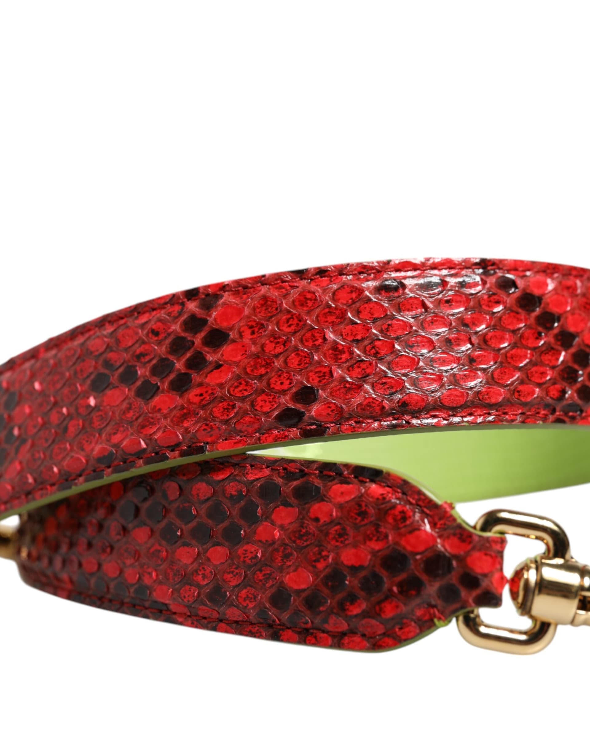Dolce & Gabbana Red Exotic Leather Handbag Accessory Shoulder Strap - 6
