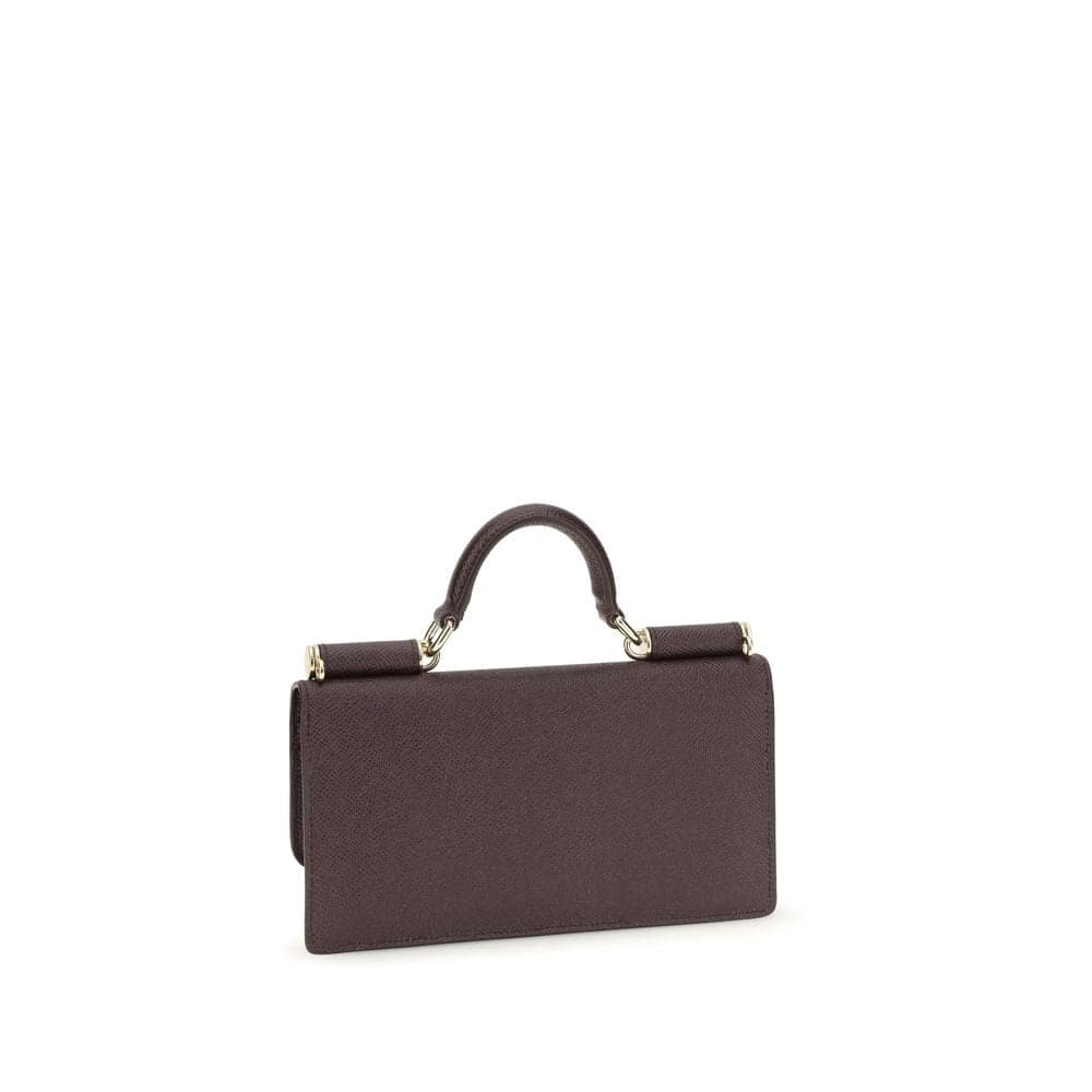 Dolce & Gabbana Brown Calf Leather Bos Taurus Shoulder Bag - 3