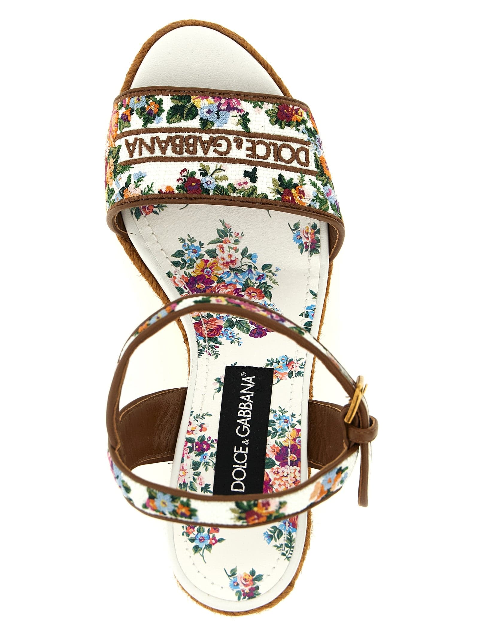 Dolce & Gabbana Multicolor Polyamide Wedge Sandals - 4