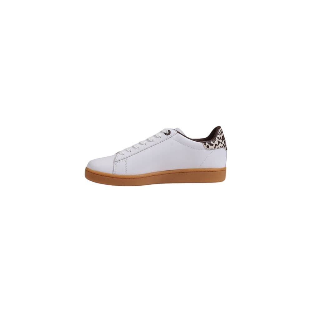 EA7 Emporio Armani Beige Leather Low Top Sneakers - 3