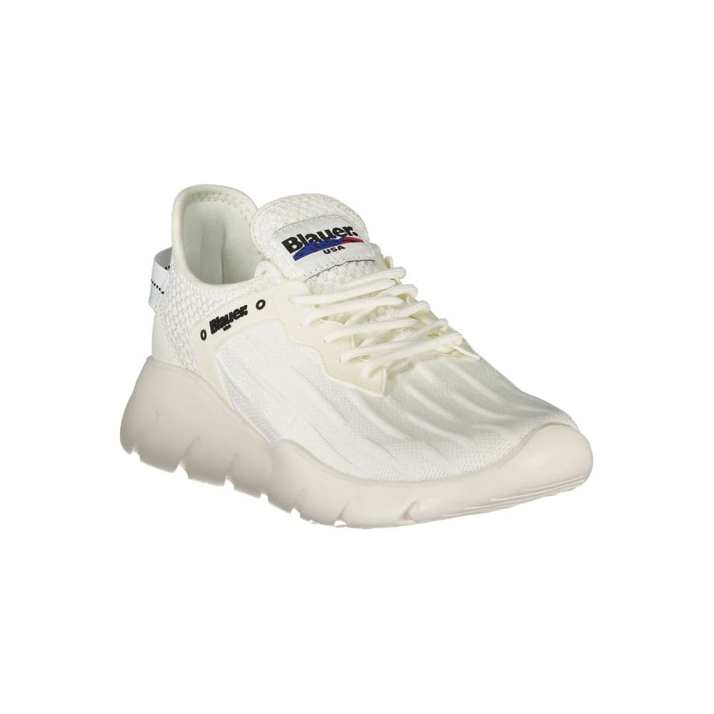 Blauer White Polyester Men's Sneaker - 2