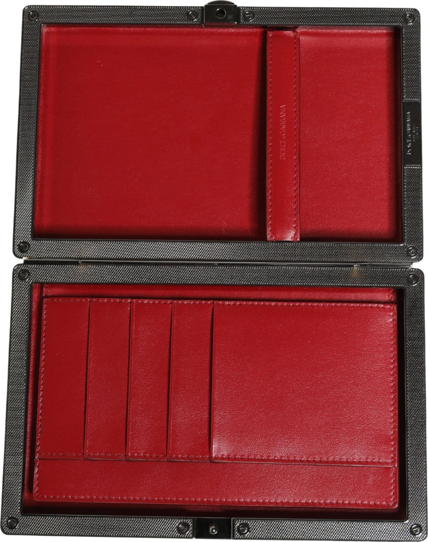 Dolce & Gabbana Beige Velvet Calf Leather Clutch Evening Women Purse Bag - 5