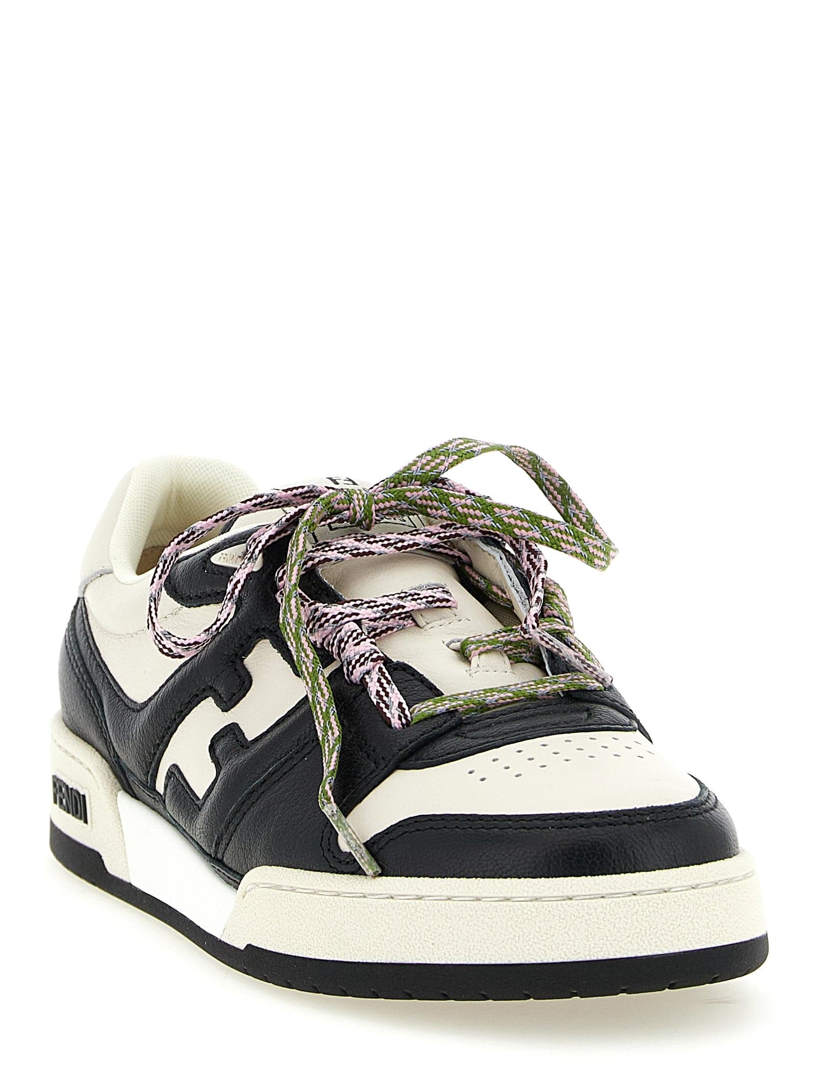 Fendi Bicolor Calfskin Athletic Sneakers - 2