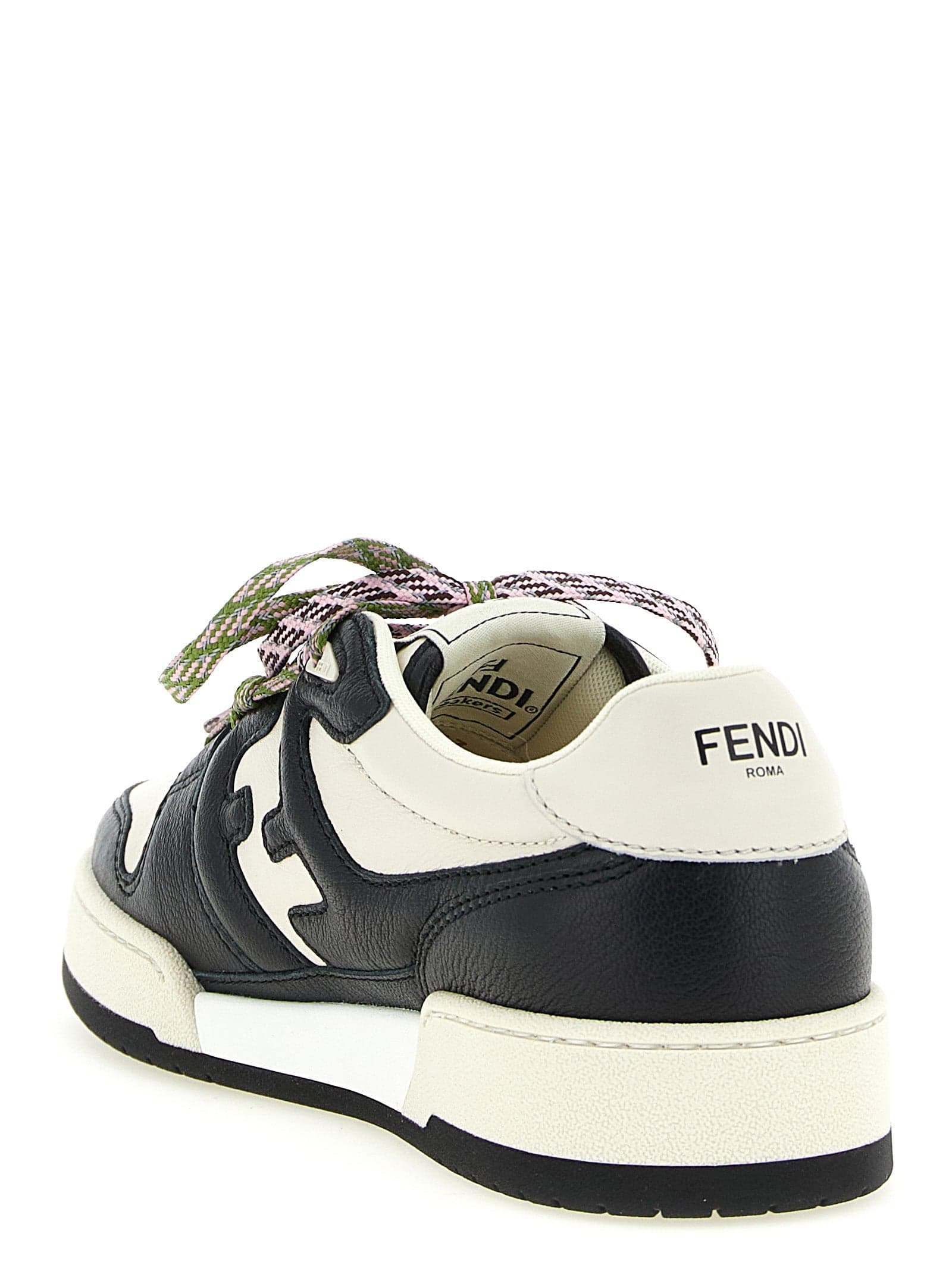 Fendi Bicolor Calfskin Athletic Sneakers - 3