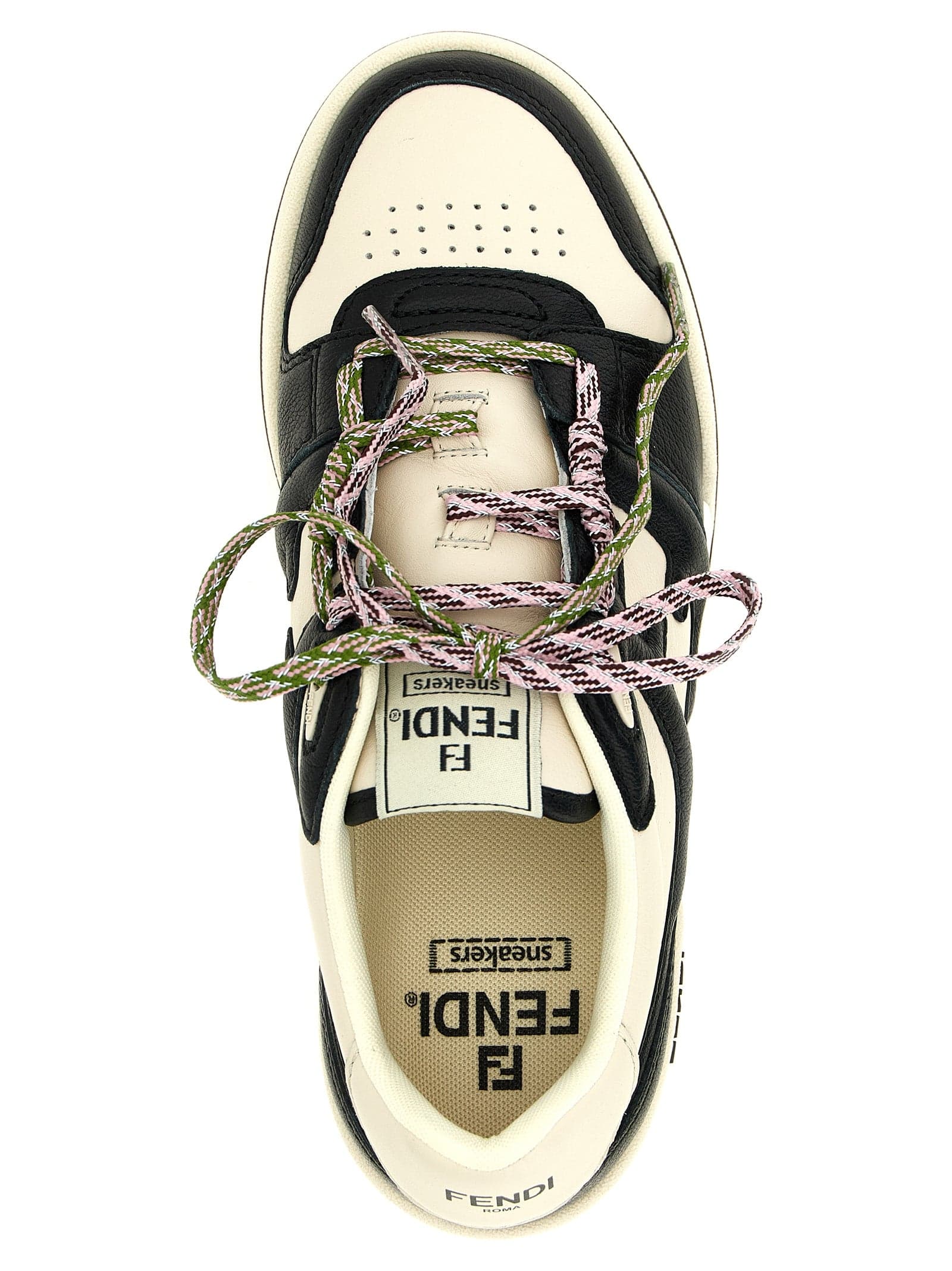 Fendi Bicolor Calfskin Athletic Sneakers - 4