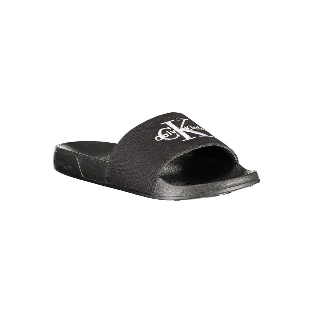 Calvin Klein Nero Polyurethane Women Ciabatta - 2