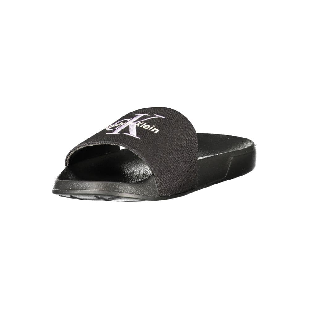 Calvin Klein Nero Polyurethane Women Ciabatta - 3