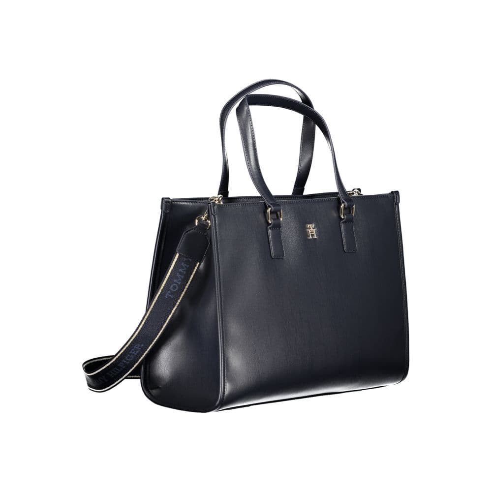 Tommy Hilfiger Blue Polyurethane Women's Bag - 3