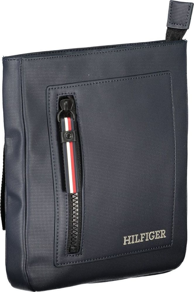 Tommy Hilfiger Navy Polyurethane Men's Shoulder Bag - 3