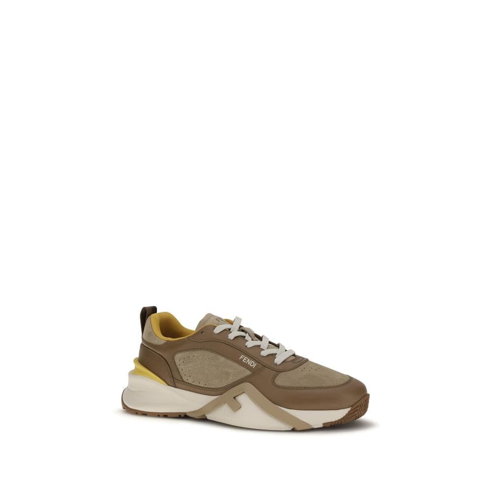 Fendi Multicolor Calf Leather Bos Taurus Athletic Sneakers - 2