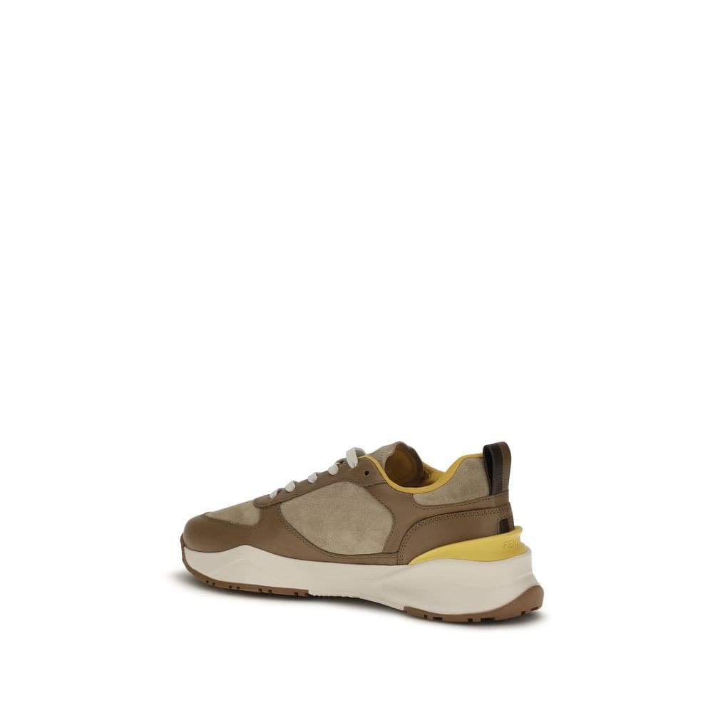 Fendi Multicolor Calf Leather Bos Taurus Athletic Sneakers - 3