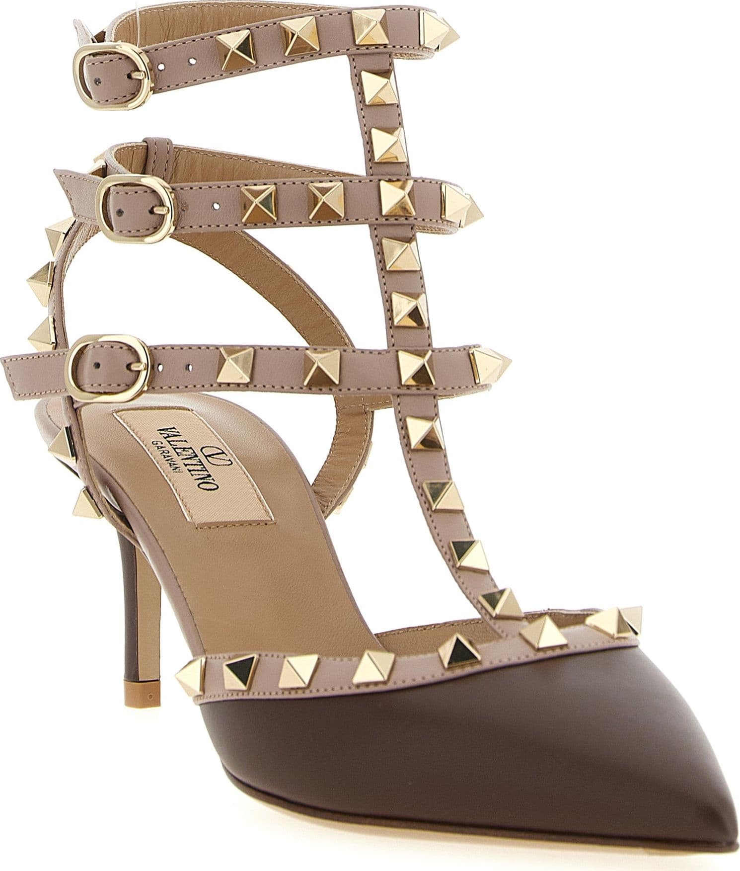 Valentino Garavani Multicolor Lamb Leather Mid Heel Pumps - 2