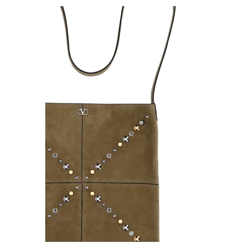 Valentino Garavani Beige Calf Leather Bos Taurus Shoulder Bag - 3