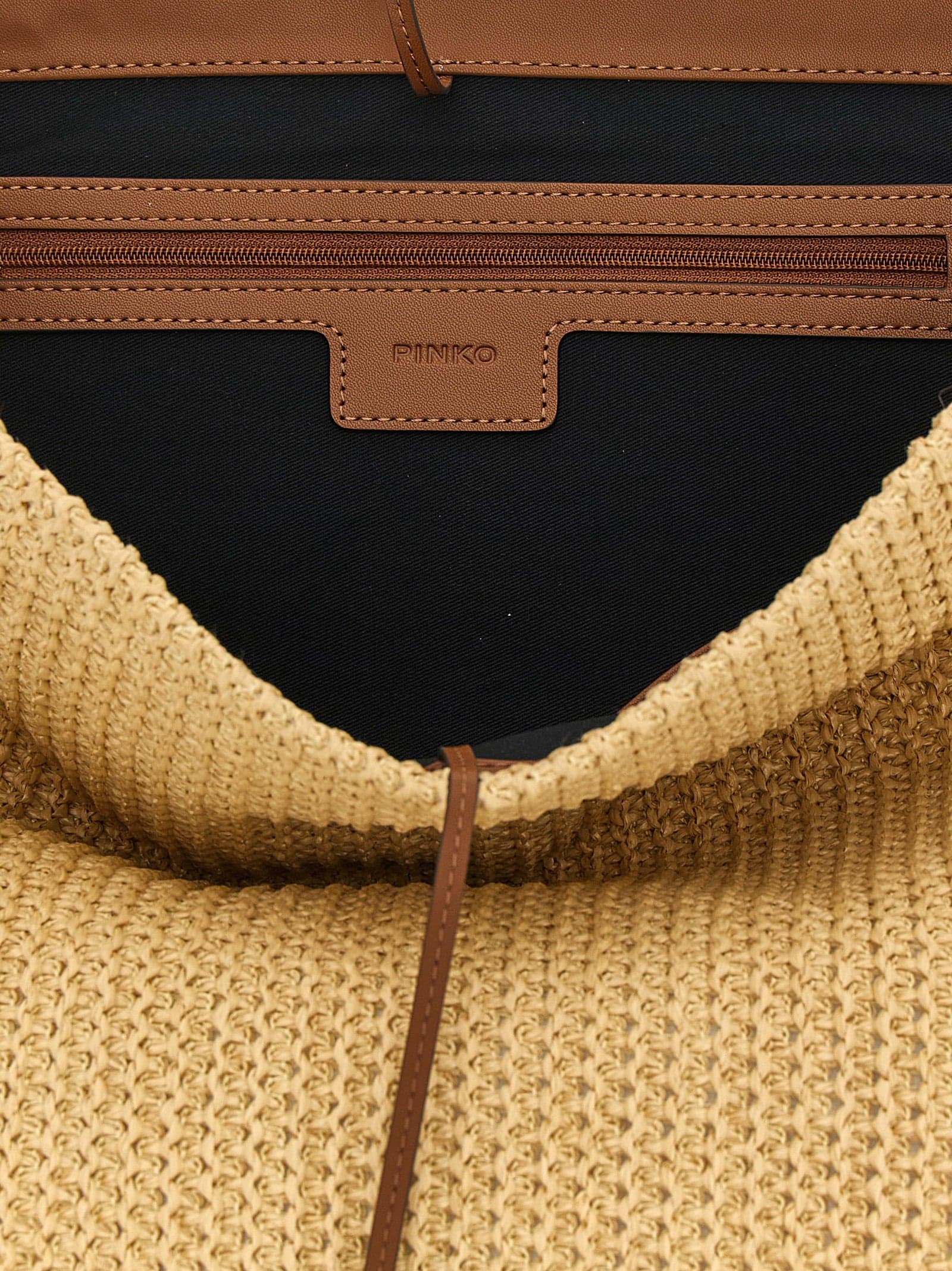 PINKO Beige Cowhide Shoulder Bag - 4