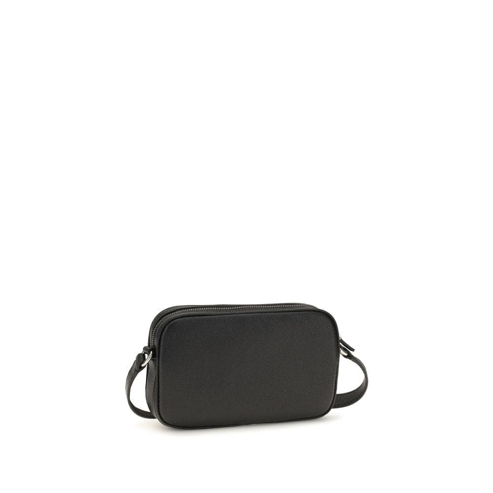 Valentino Garavani Black Calf Leather Bos Taurus Shoulder Bag - 3