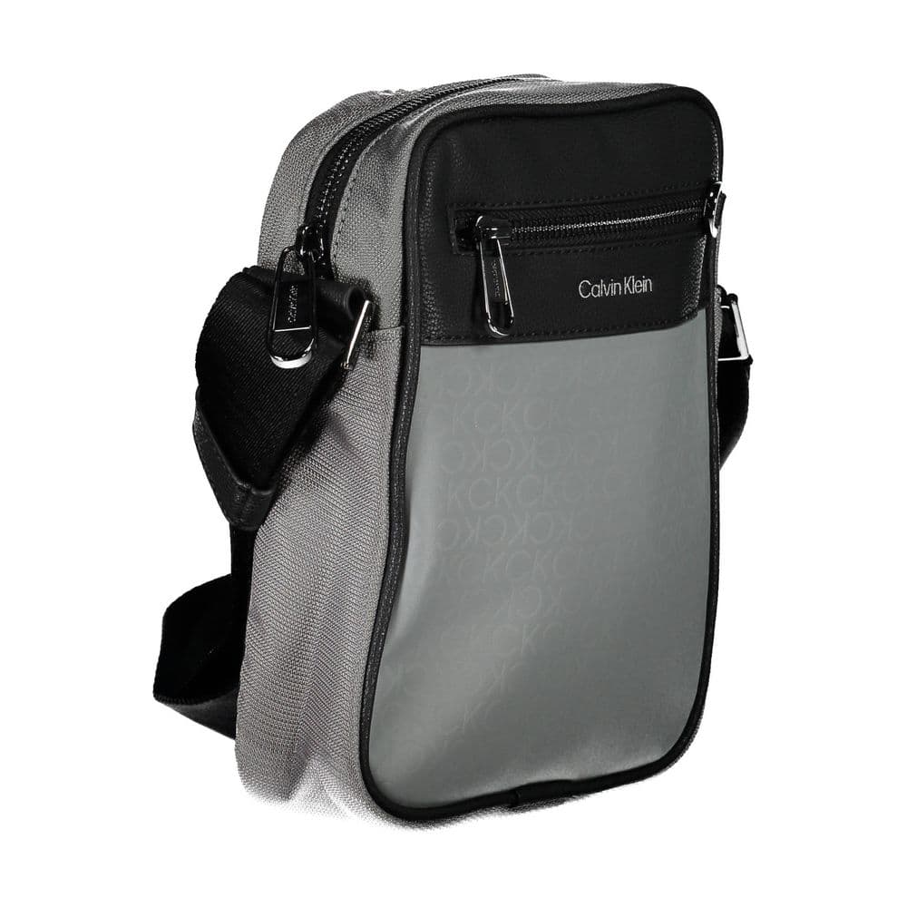 Calvin Klein Grigio Polyester Men Shoulder Bag - 3